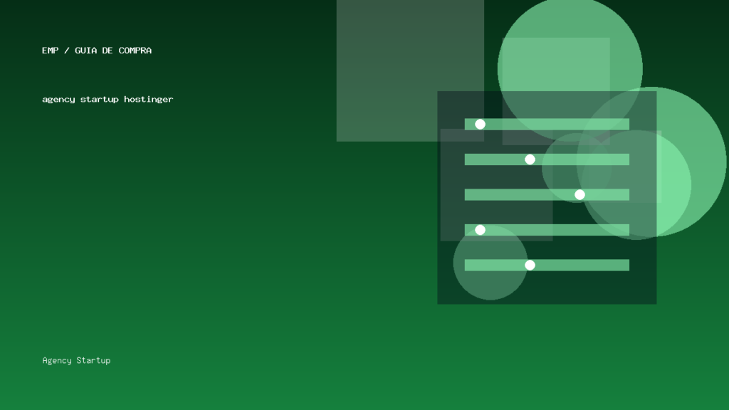 agency startup hostinger