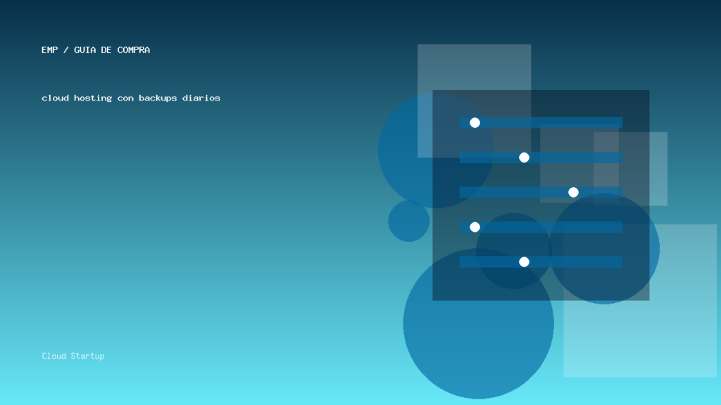 cloud hosting con backups diarios