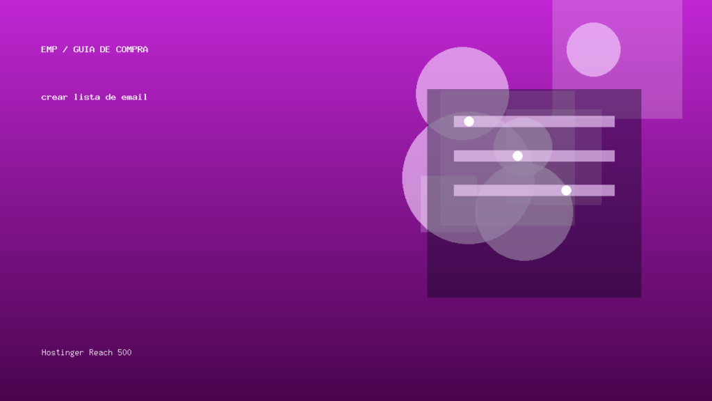 crear lista de email