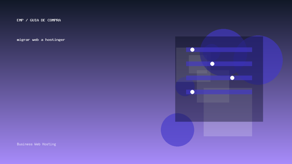 migrar web a hostinger